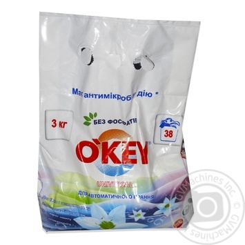 Powder detergent Okey for washing 3000g - buy, prices for MegaMarket - photo 1