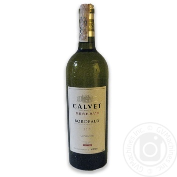 Вино Calvet Reserve Sauvignon Blanc Bordeaux біле сухе 0.75л х6 купить, цены на МегаМаркет - фото 1