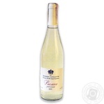 Wine riesling Vat knyaza trubetsogo white dry 11.3% 750ml glass bottle Ukraine
