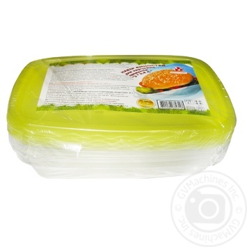 Plasttorg Food container rectangular set 3pcs 0.9l - buy, prices for METRO - photo 1