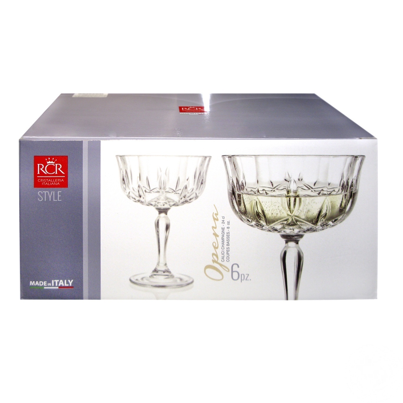 

Набор бокалов RCR Opera Champagne 240мл 6шт