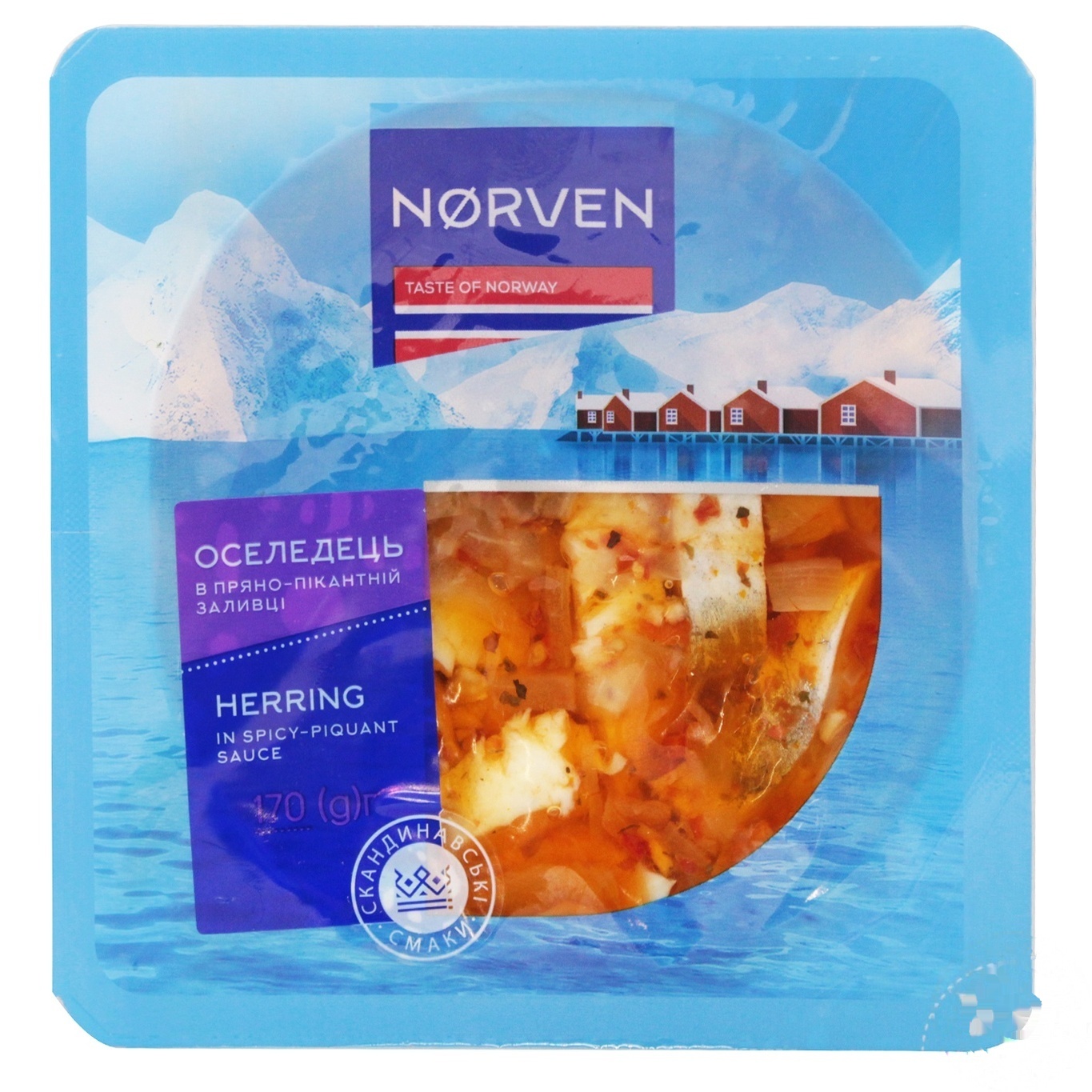 

Сельдь Norven в пряно-пикантной заливке 170г