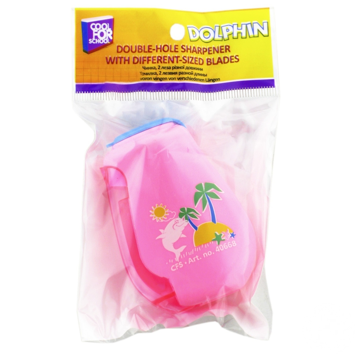 

Точилка Cool For School Dolphin пластиковая с контейнером