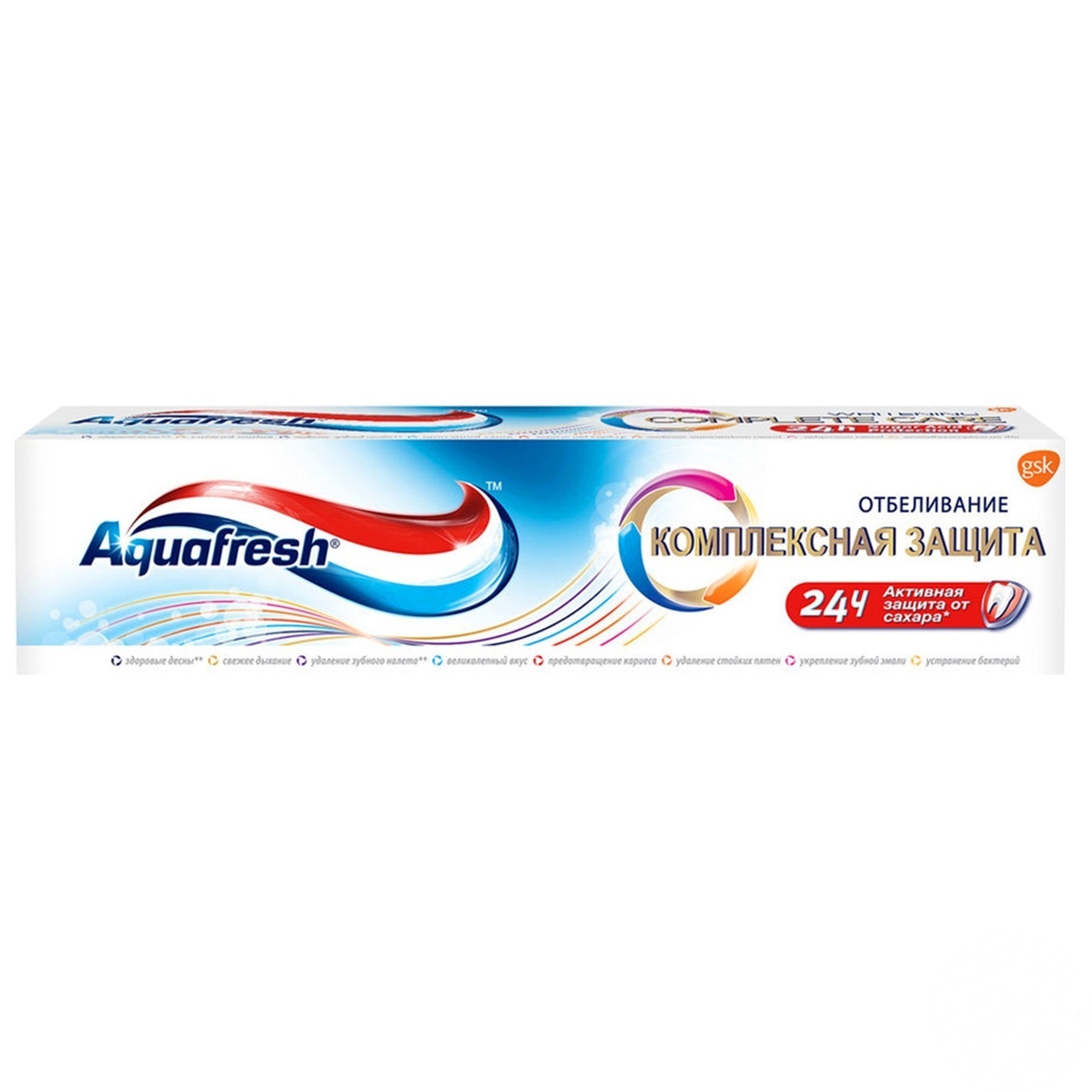

Зубная паста Aquafresh Комплексная защита всего зуба плюс отбеливание 100мл