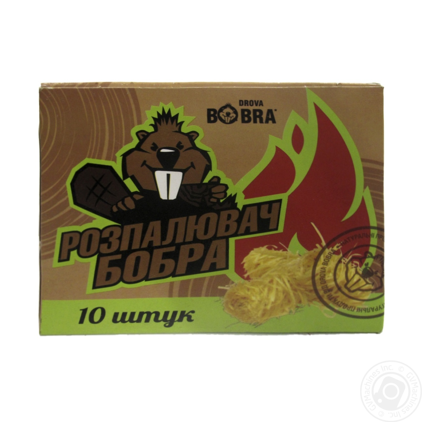 

Розпалювач з деревної шерсті DROVA BOBRA 10 шт 50 г