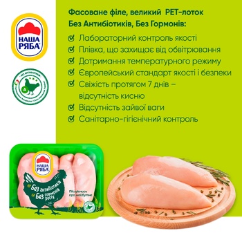 Nasha Riaba Chilled Chicken Fillet ~1.1kg - buy, prices for MegaMarket - photo 4