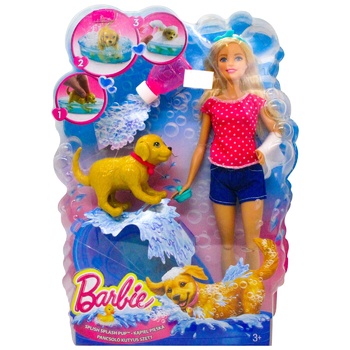 Лялька Barbie Веселе купання цуценяти - купити, ціни на ULTRAMARKET - фото 1