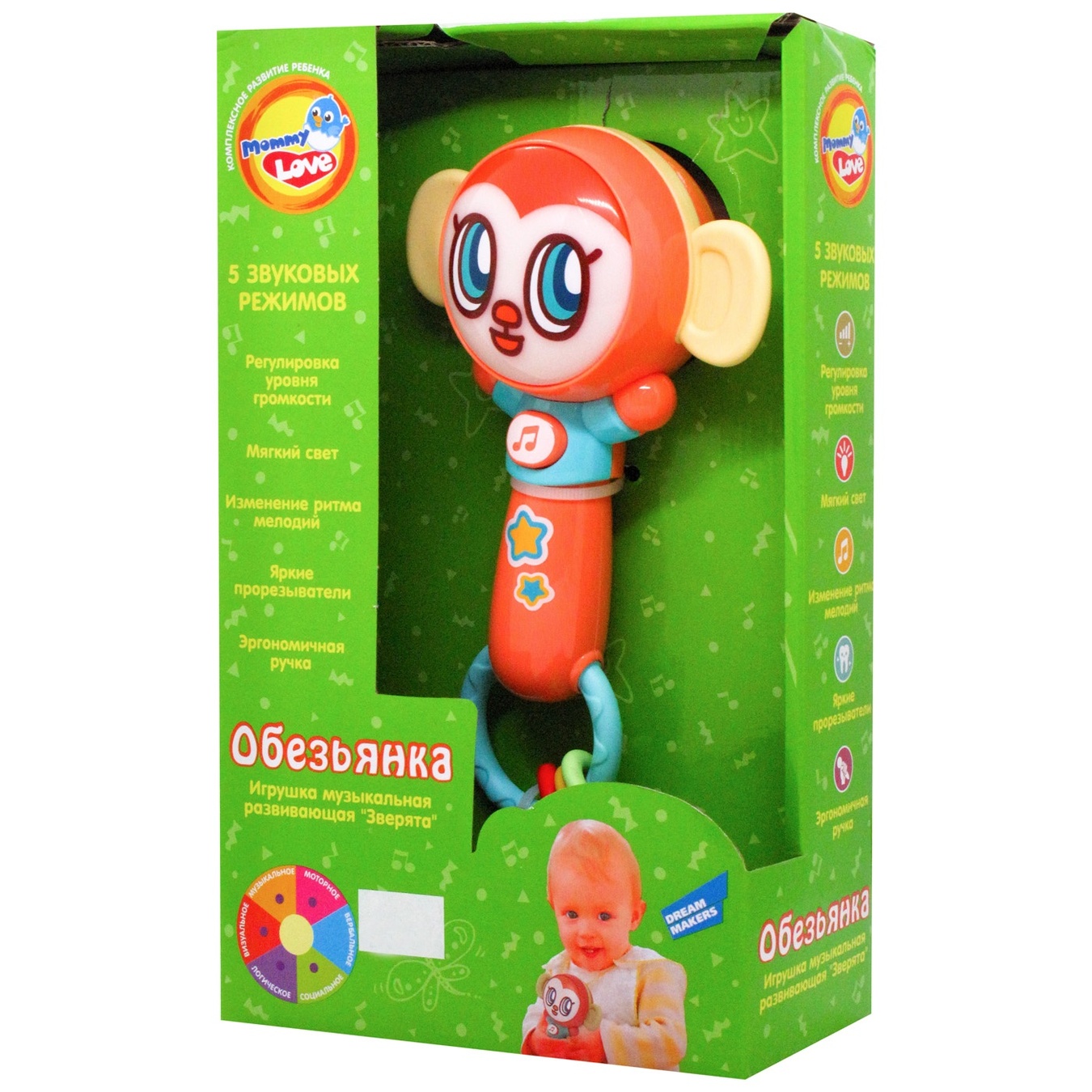 

Игрушка музыкальная Mommy Love Electronic Зверушки развивающая в ассортименте