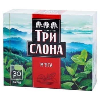 Try Slona Mint Herbal Tea 1.4g*30pcs - buy, prices for Auchan - photo 1