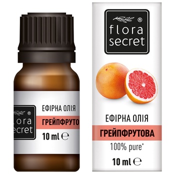 Олія ефірна Flora Secret грейпфрутова 10мл - купити, ціни на Auchan - фото 1