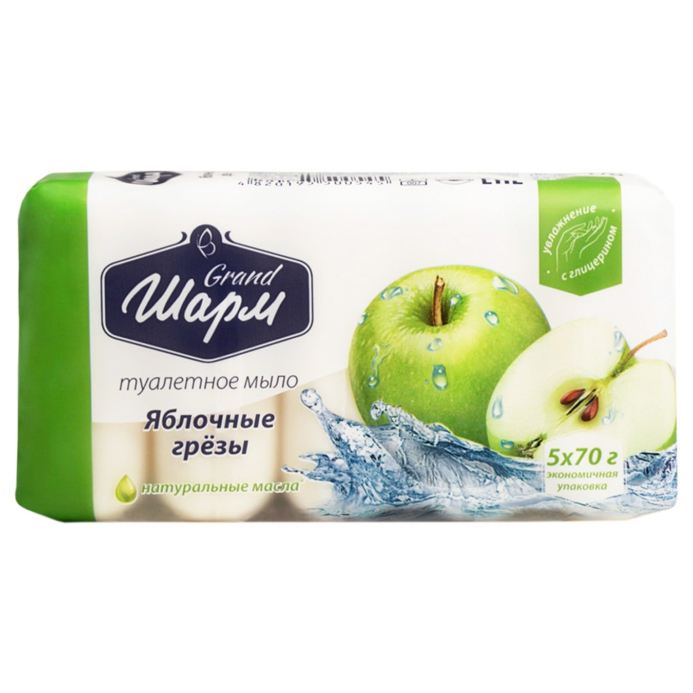 

Мыло туалетное Grand Шарм Яблочные мечты 5x70г