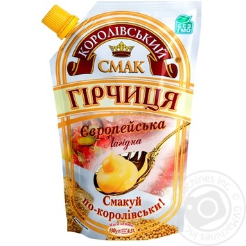Mustard Korolivsky smak European Gentle 130g doy-pack Ukraine - buy, prices for MegaMarket - photo 1