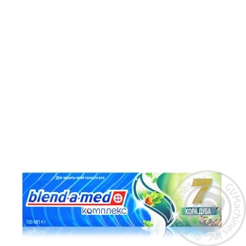 Зубная паста Blend-a-med Комплекс 7 Кора Дуба 100мл купить, цены на МегаМаркет - фото 6