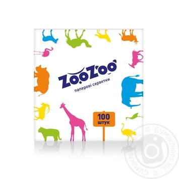 Серветки стлові ZooZoo 100шт х54 купить, цены на МегаМаркет - фото 1