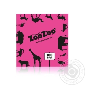 Серветки паперові ZooZoo 100шт х54 купить, цены на МегаМаркет - фото 1