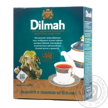 Чай Dilmah Преміум 100х1.5г купить, цены на МегаМаркет - фото 1