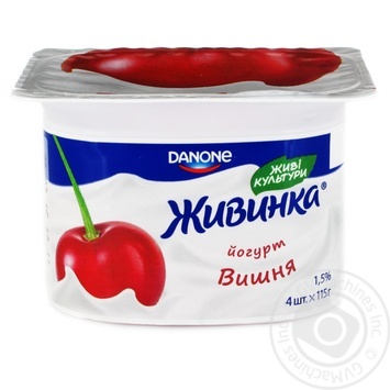 Yogurt Danone Zhivinka cherry1.5% 115g - buy, prices for NOVUS - photo 3