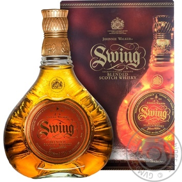 Віскі Johnnie Walker Swing в коробці 750мл - купити, ціни на ULTRAMARKET - фото 1