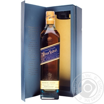 Виски Johnnie Walker Blue label в коробке 750мл купить, цены на МегаМаркет - фото 1