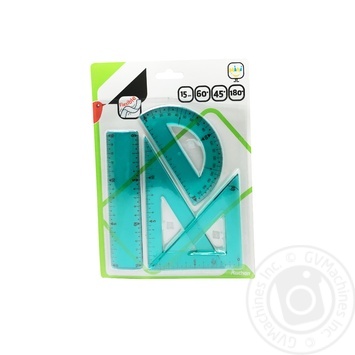 Auchan Ruler Set 4pcs - buy, prices for Auchan - photo 1