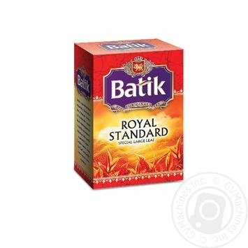 Tea Batik Korolevskiy standart black loose 85g cardboard packaging - buy, prices for MegaMarket - photo 1