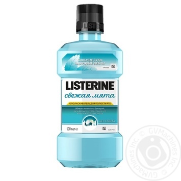 Ополаскиватель для полости рта Listerine Свежая мята без спирта 500мл купить, цены на МегаМаркет - фото 1