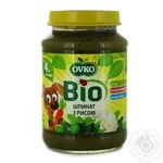 Ovko for children from 4 months rice-spinach puree 190g