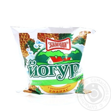 Йогурт Злагода ананас 1,5% 400г купити, ціни на МегаМаркет - фото 1
