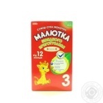 Maliutka for children from 3-12 month milky dry mix 350g
