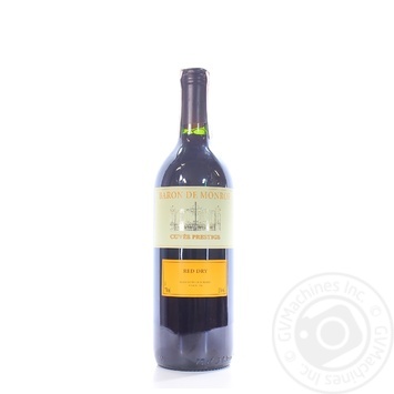 Baron de Monroe Dry Red Wine 11% 0.75l - buy, prices for ULTRAMARKET - photo 1