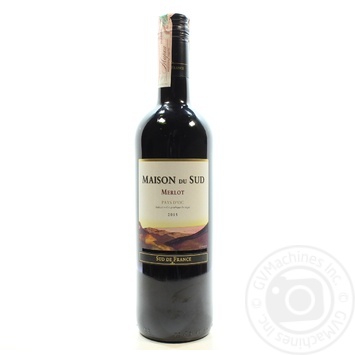Вино Maison du Sud Merlot червоне сухе 0.75л х6 купити, ціни на МегаМаркет - фото 3