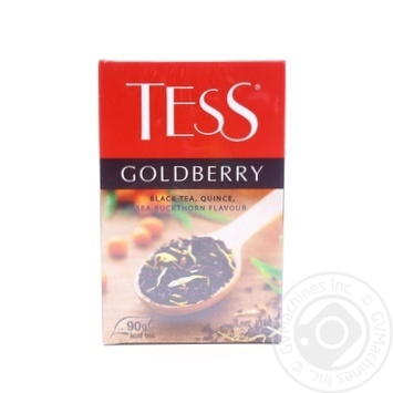 Tess Goldberry Black tea with qince and bauckthorn 90g - buy, prices for MegaMarket - photo 1