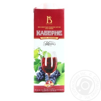 Wine cabernet Vinliuks red dry 9-13% 1000ml Ukraine - buy, prices for MegaMarket - photo 1