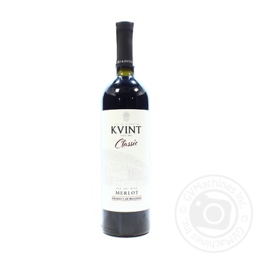 Вино Kvint Classic Merlot червоне сухе 0.75л купити, ціни на МегаМаркет - фото 1