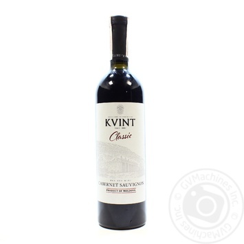 Wine cabernet Kvint red dry 11-14% 750ml glass bottle - buy, prices for MegaMarket - photo 1
