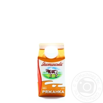 Ряжанка Яготинська 4% 450г купити, ціни на МегаМаркет - фото 1