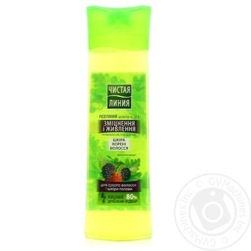 Shampoo Chistaya liniya Strengthening and nutrition for hair 400ml - buy, prices for MegaMarket - photo 1