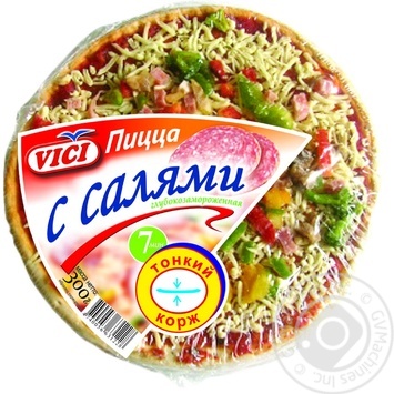 Піца VICI з салямі 300г купити, ціни на МегаМаркет - фото 1