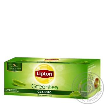 Lipton Зеленый чай в пакетиках Classic 25шт купить, цены на МегаМаркет - фото 2