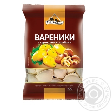 Вареники Три Медведя с картошкой и грибами 900г купить, цены на МегаМаркет - фото 1