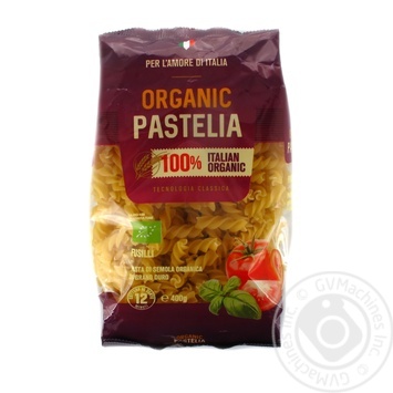 Organic Pastelia Pasta spirals 400g