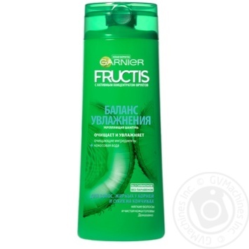 Шампунь Garnier Fructis Баланс зволоження для жирного біля коренів та сухого на кінчиках волосся 400мл купити, ціни на МегаМаркет - фото 1