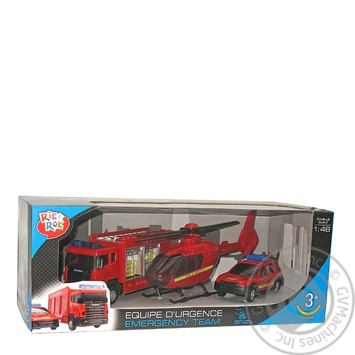 One two fun Set of Models of Rescue Vehicles in assortment 1:48 3pcs - buy, prices for Auchan - photo 4