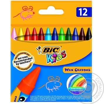 Swept Bic 12colors wax 12pcs - buy, prices for MegaMarket - photo 1
