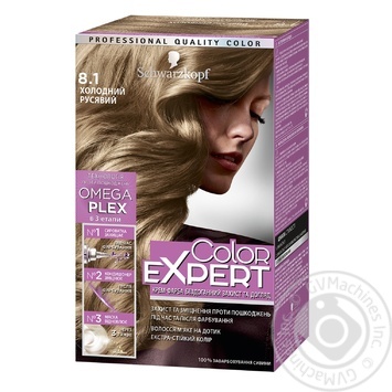 Фарба для волосся Color Expert 8-1 Холодний Русявий 166,8мл купити, ціни на МегаМаркет - фото 1