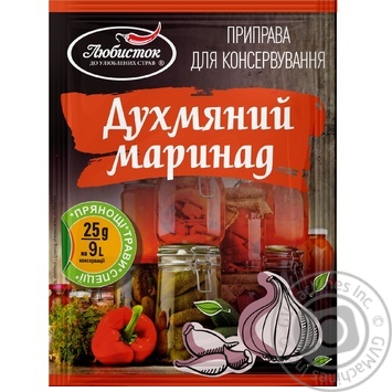 Приправа Любисток Духмяний маринад 25г - купити, ціни на Cупермаркет "Харків" - фото 1