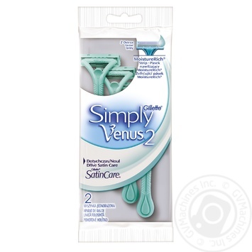 Бритвы одноразовые Simply Venus 2 2шт купить, цены на МегаМаркет - фото 1