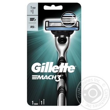 Станок для гоління Gillette Mach 3 з алмазоподібним покриттям 1шт купити, ціни на МегаМаркет - фото 2