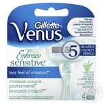 Змінні картриджи для гоління Venus Sensitive 4шт