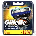 Касети змінні GILLETTE Fusion ProGlide касети д/г 6шт 6шт х200